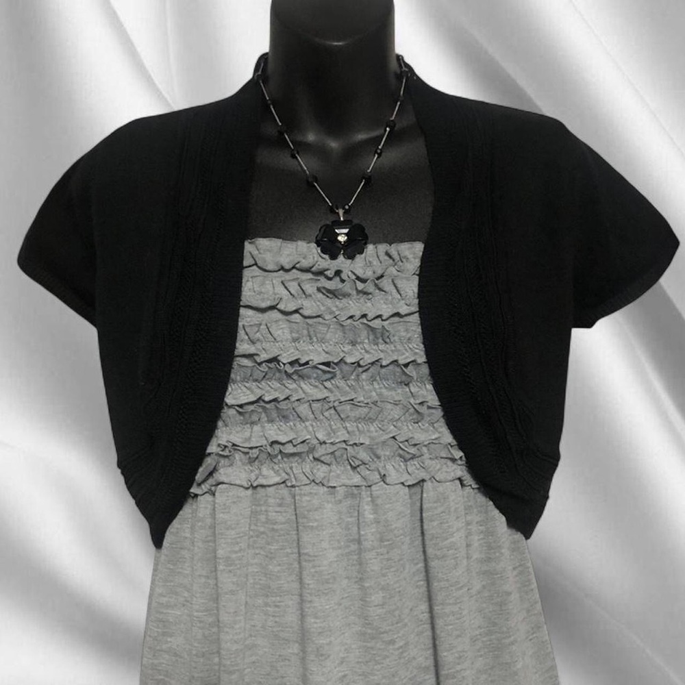 Y2K River Island Black Bolero